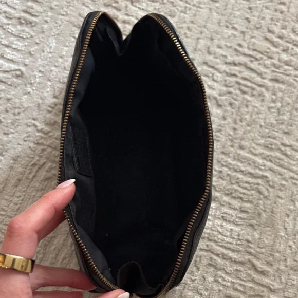 Coach Large Leather Cosmetic Pouch - Picture 3 of 6